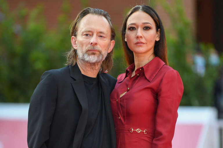 thom yorke with wife